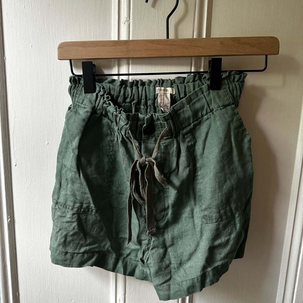 Women's Green Drawstring Shorts forever 21 size m